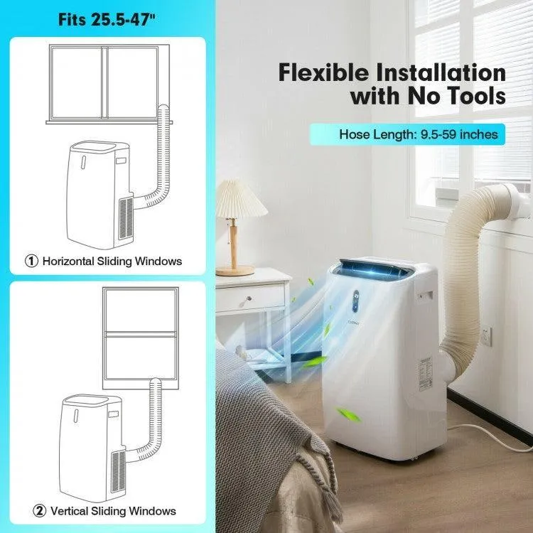 Portable Air Conditioner FP10116US-WH with APP and WiFi Control,14000 BTU