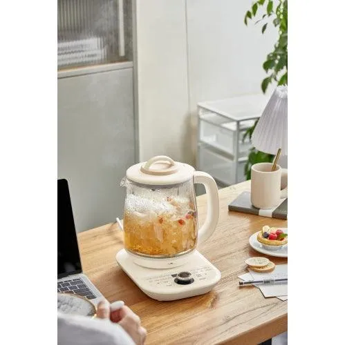 Bear YSH-D18L5 Health Preservation Pot | 1.8L | 16 Presets | 800W | 9.5H Timer | Borosilicate Glass | 120V