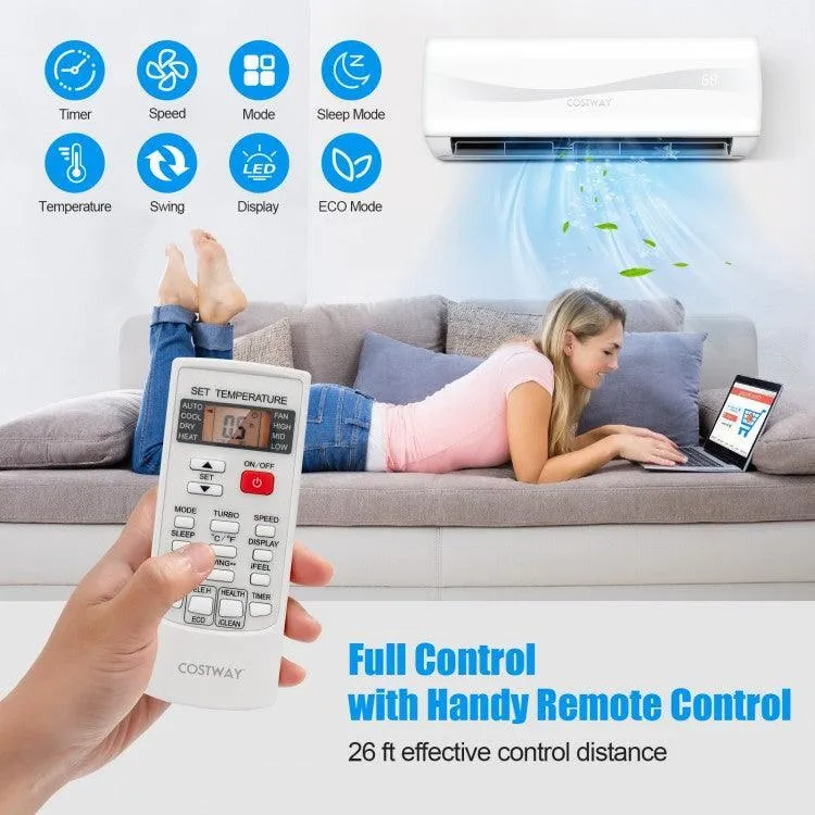 Split Air Conditioner FP10324US-WH with Heater,24000 BTU 208-230V Ductless Mini