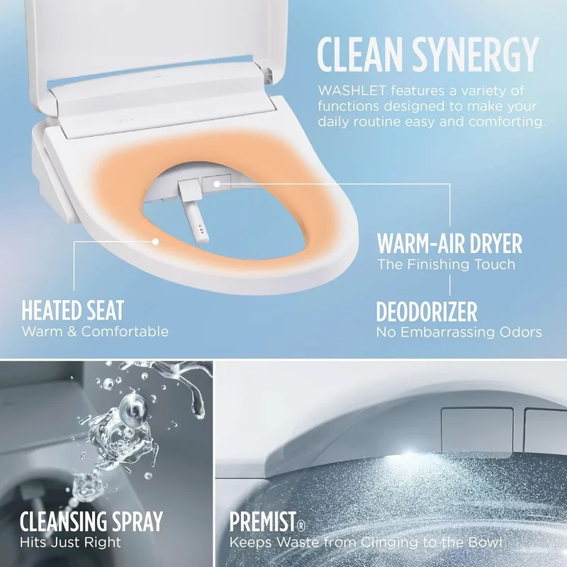 TOTO WASHLET S2 Electronic Bidet Toilet Seat with Instantaneous Water Heating - SW3346/5#01