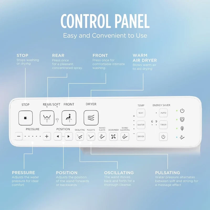 TOTO WASHLET S2 Electronic Bidet Toilet Seat with Instantaneous Water Heating - SW3346/5#01