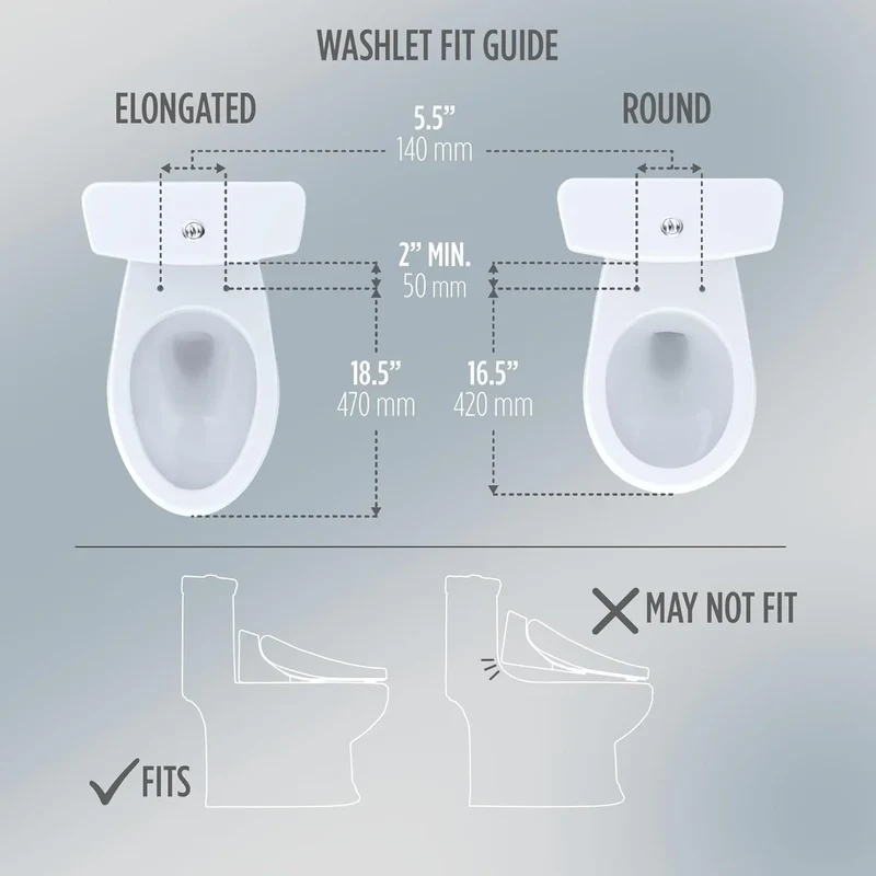 TOTO WASHLET S5 Electronic Bidet Toilet Seat with Instantaneous Water Heating - SW3446#01