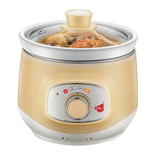 Bear DDG-D20Q3 Electric Slow Cooker | 2.0L | Ceramic Pot | 3-Heat | Tempered Glass Lid | 175W | 110V
