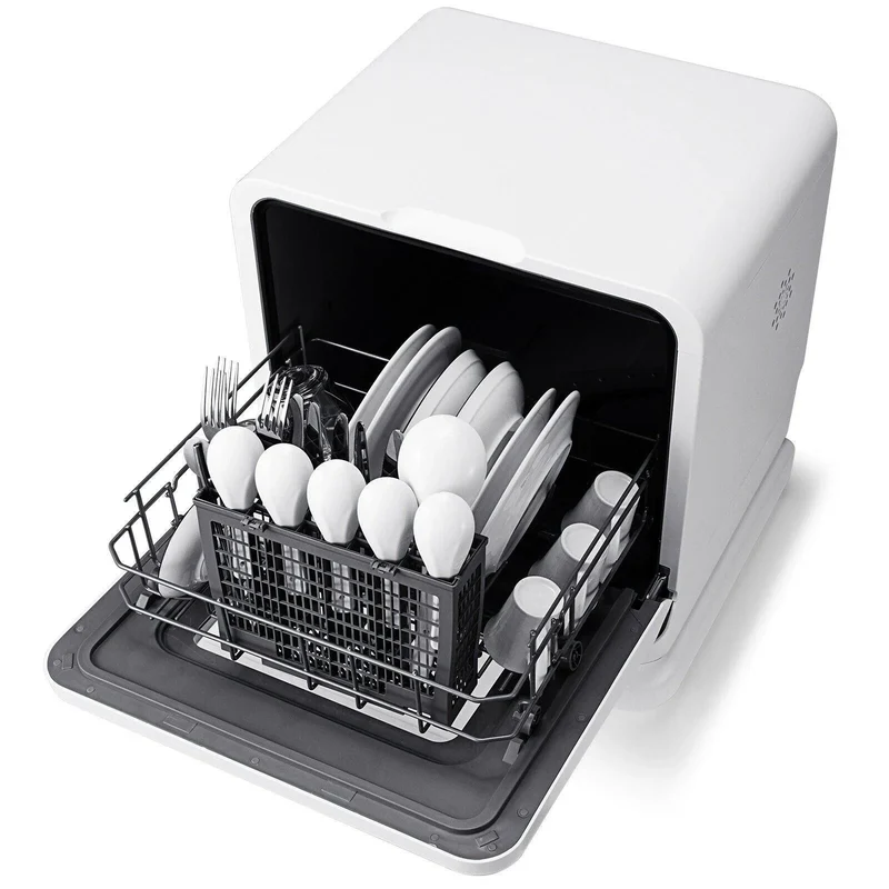 Countertop Dishwasher FP10015,Portable Air Drying 5 Programs with 7.5L Water Tank
