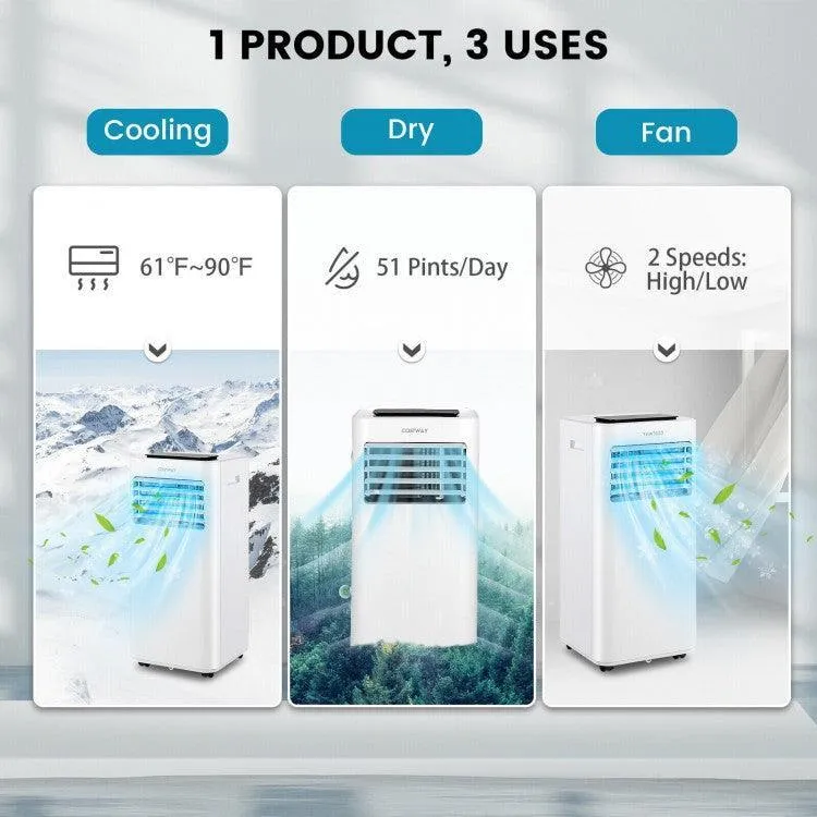 COSTWAY 71952846 Portable Air Conditioner| 10000BTU| Sleep Mode