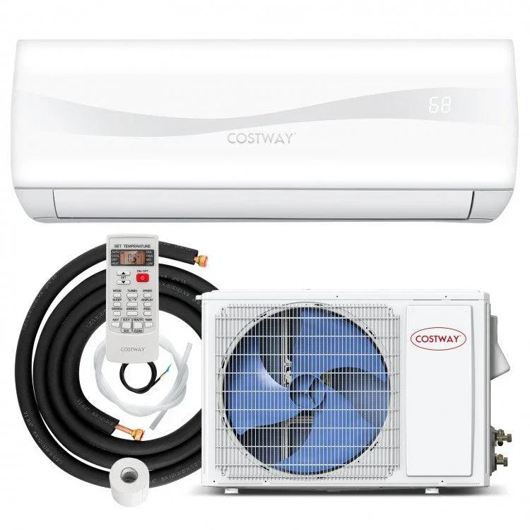 Split Air Conditioner FP10293US-WH with Heater,12000BTU 208-230V Ductless Mini