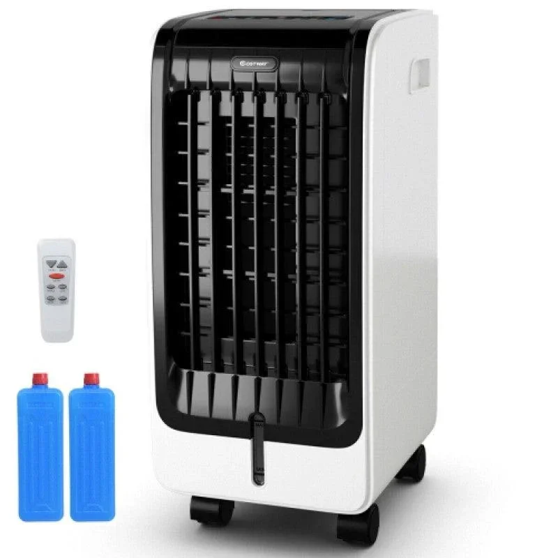 Costway 110V Portable Cooling Evaporative Fan 09453827，with 3-Speed and 8H Timer Function
