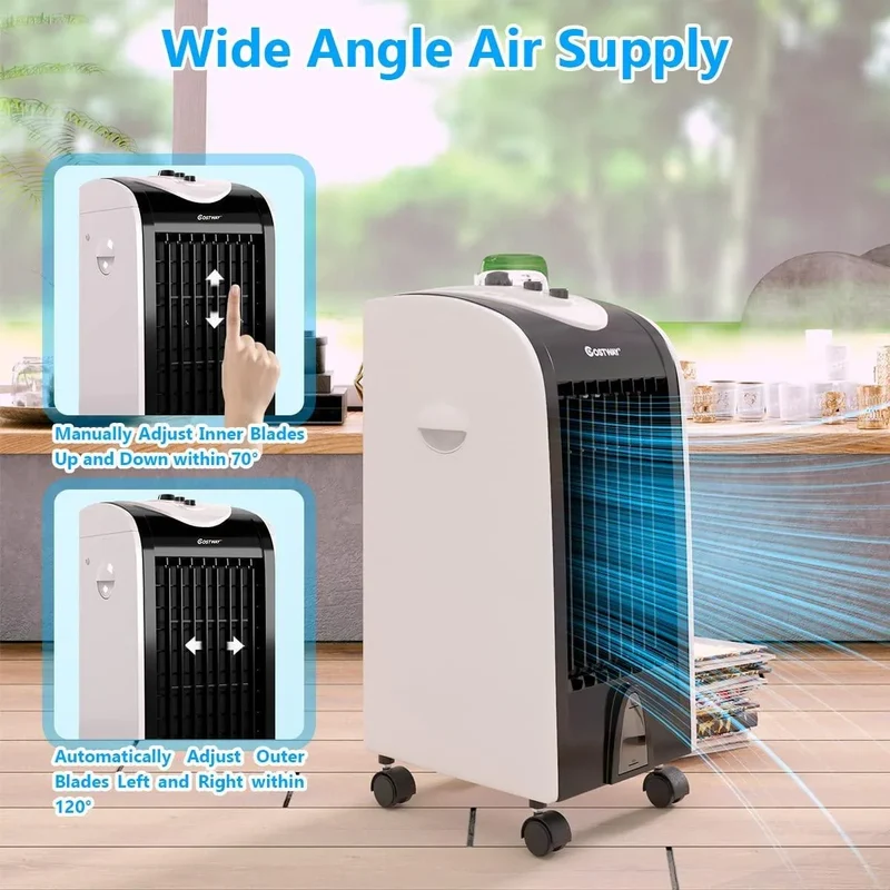 COSTWAY 3-in-1 Evaporative Cooler, Portable Air Cooler EP23667