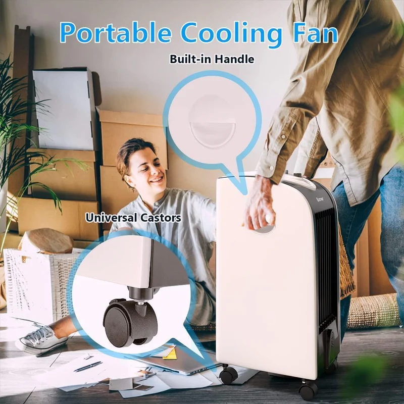 COSTWAY 3-in-1 Evaporative Cooler, Portable Air Cooler EP23667