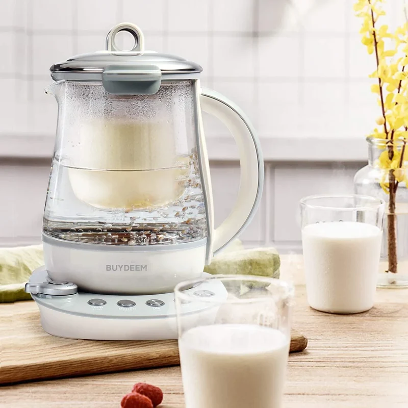 Buydeem K2683 Health Kettle | 1.5L | 9-in-1 | Pot-in-Pot | Schott Glass | 110V