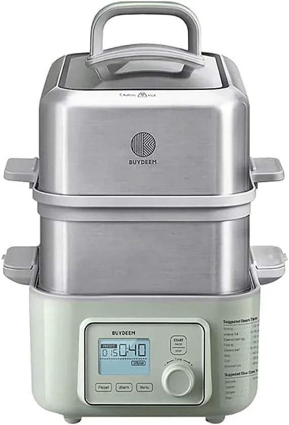 Buydeem G563 Electric Steamer | 1500W | 1 or 2-Layer | Stainless Steel | 110V