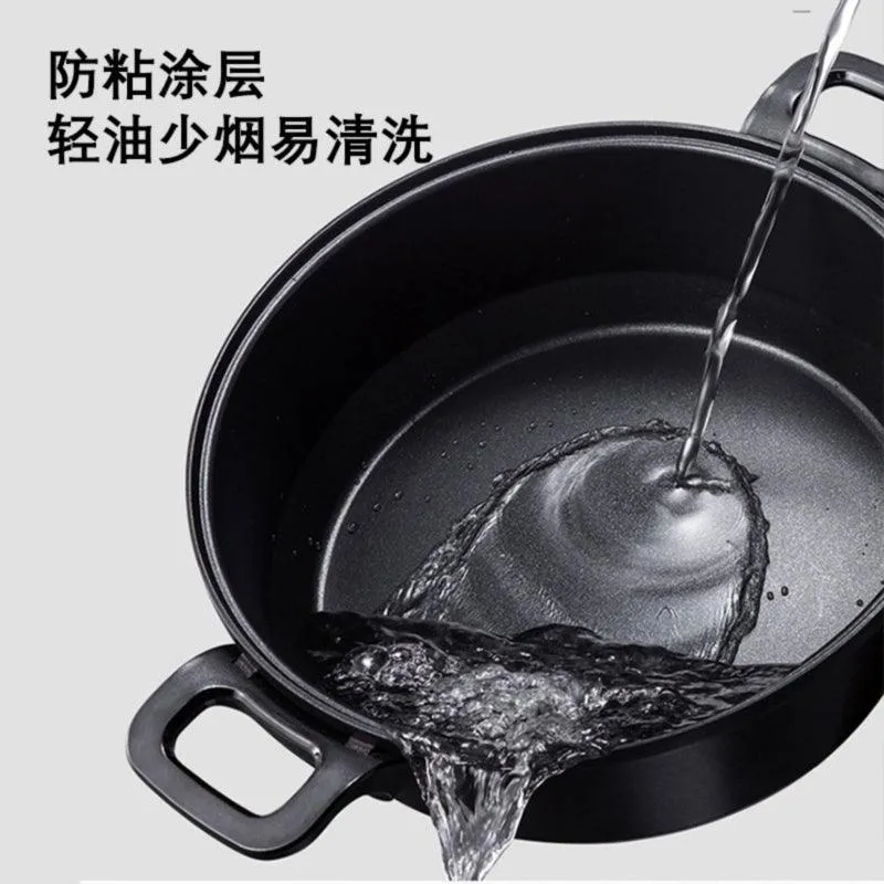 Joydeem JD-3702W Multi-Function Cooking Pot | 3.5L | 1400W | 4 Interchangeable Pans | 3-Speed Temp | Coconut White