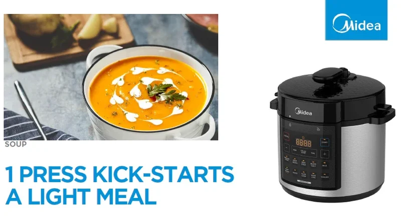 Midea MY-CS627 Electric Pressure Cooker | 6L | Multi-Function | 110V | Stainless Steel Inner Pot