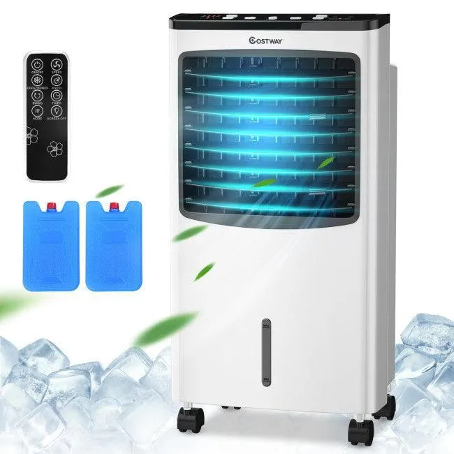 Air Cooler EP23665: Remote Control,3-in-1, Portable Evaporative Fan, Air flow: 215 CFM, Water tank capacity: 8L