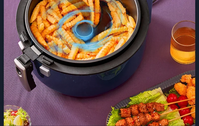 Bear QZG-B14C1 Air Fryer Oven | 6.5QT | 10-in-1 | 93% Less Fat | Visible Window | 120V