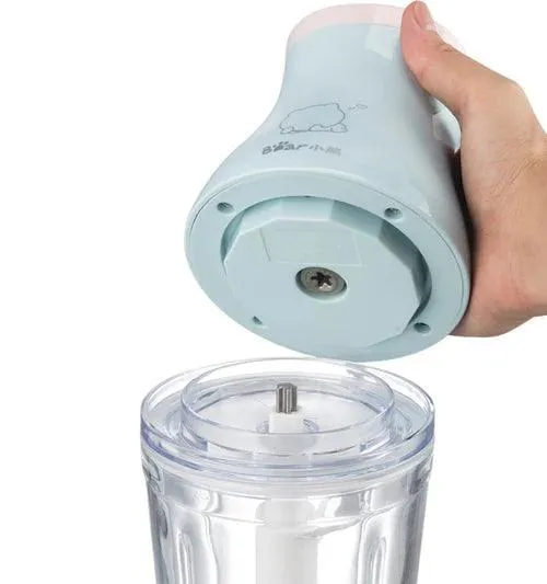 Bear QSJ-BO2Y6 Electric Food Chopper | Baby Food Maker | 0.6L Glass Jar | 200W | 4800RPM | 3x S/S Blades | Overheat Protection