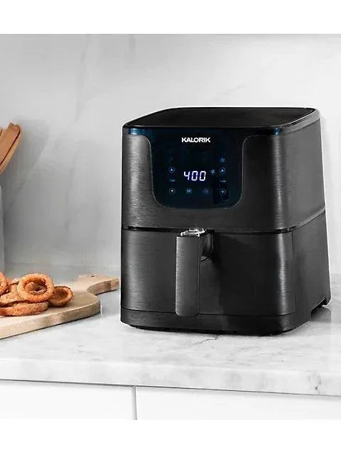 Kalorik FT45104BK Digital Air Fryer XL | 5.3QT | 8 Presets | 400°F | Matte Black