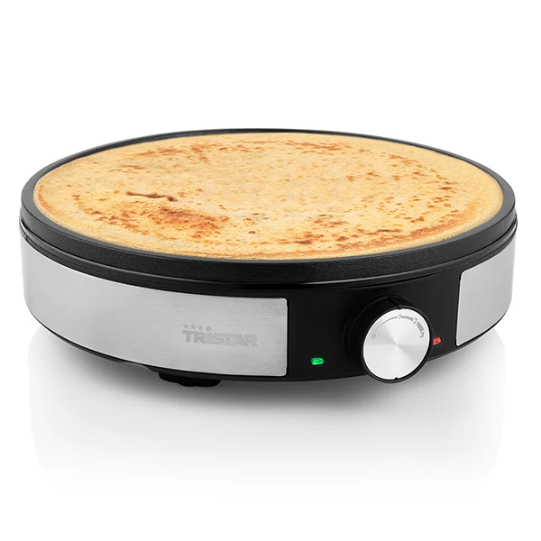 Crêpière électrique 30 cm avec thermostat 1200 W grise BP-2638 Tristar