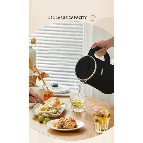 Bear ZDH-D17K3 Electric Kettle | 1.7L | 1500W | 304 S/S Inner Pot & Lid | Auto Shut-off | Boil Dry Protection | 110V