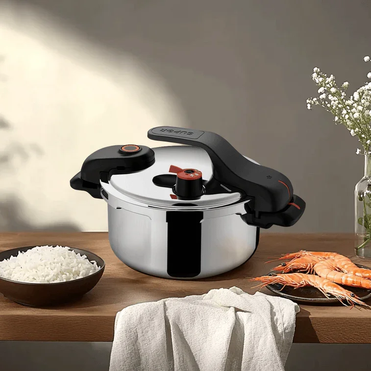 Supor high-pressure cooker YSX22RA, Stainless Pot, New style, 4L/6L