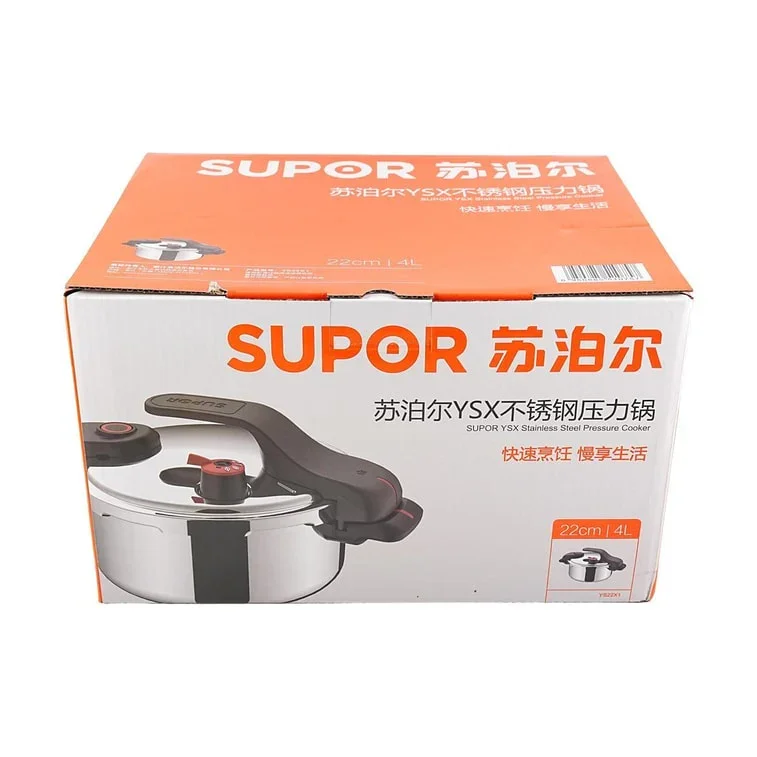 Supor high-pressure cooker YSX22RA, Stainless Pot, New style, 4L/6L