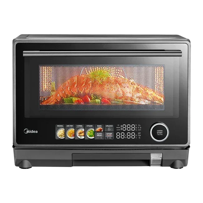 Midea MMC09S15ABB 5-in-1 Combo Oven | 23L | Microwave + Steam + Grill + Air Fryer | 120V