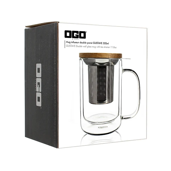 Tisanière verre double paroi Gustave 350 ml OGO Ogo