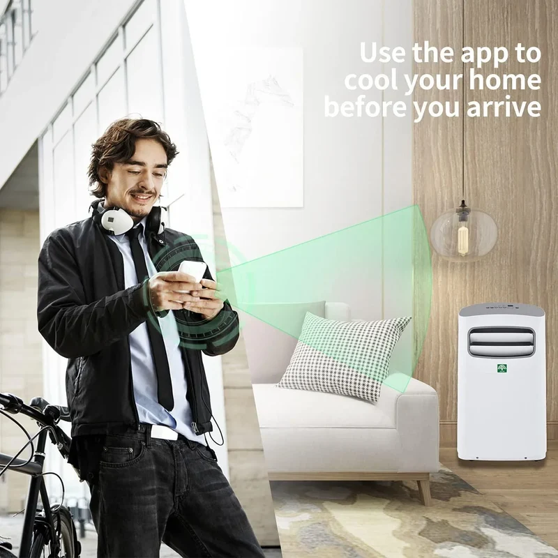 Eco-Air Portable Air Conditioner (12,000 BTU) with Smart Wi-Fi Control EA-AC12000