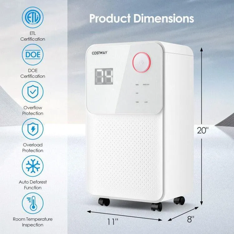 Dehumidifier ES10104US| 32 Pints| 2000 Sq. Ft.| 4 Working Modes| 2 Fan Speeds