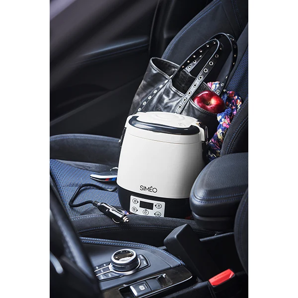 Lunch box électrique programmable 1,5 L 300 W blanc et noir Simeo