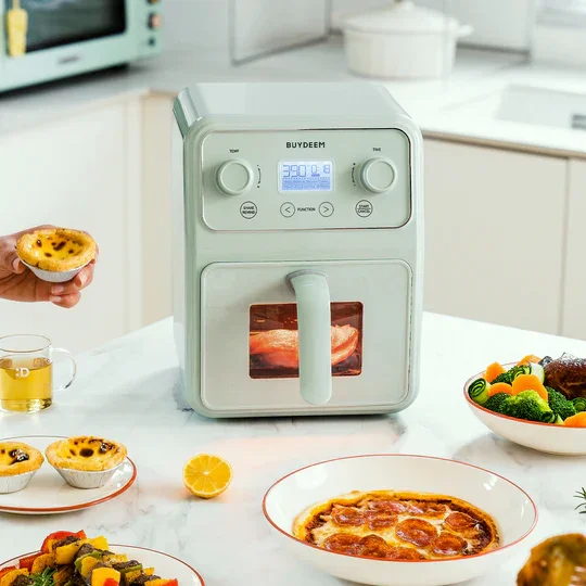 Buydeem F51 Air Fryer | 4.2QT | 8-in-1 | Precise Temp Control | Family Size | 120V