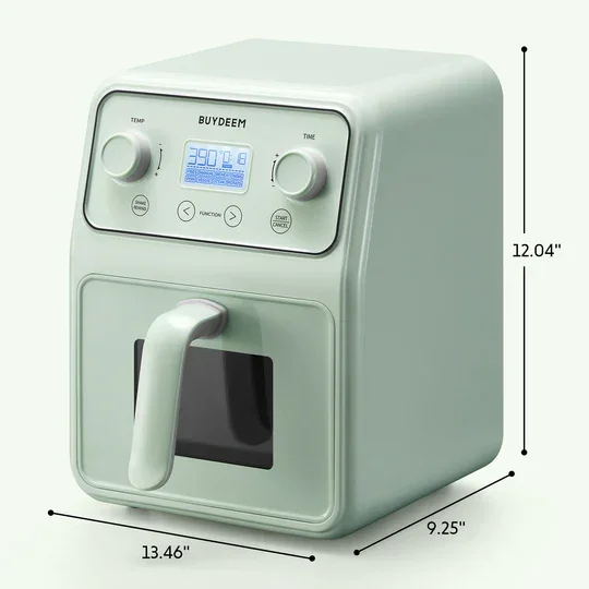 Buydeem F51 Air Fryer | 4.2QT | 8-in-1 | Precise Temp Control | Family Size | 120V