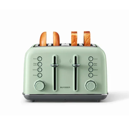 Buydeem DT640 Retro 4-Slice Toaster