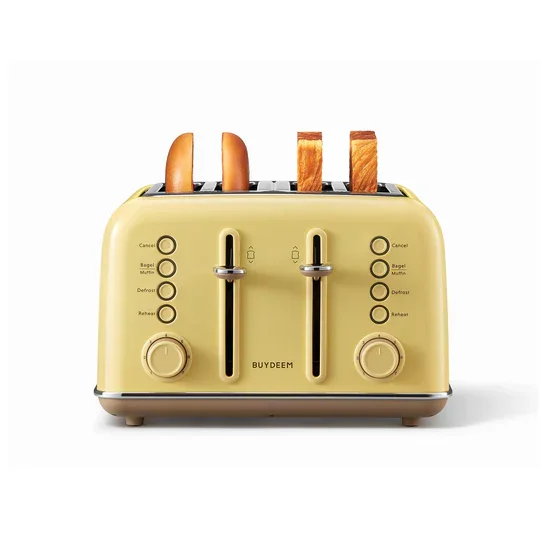 Buydeem DT640 Retro 4-Slice Toaster