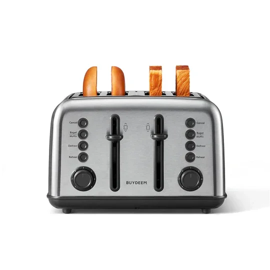 Buydeem DT640 Retro 4-Slice Toaster
