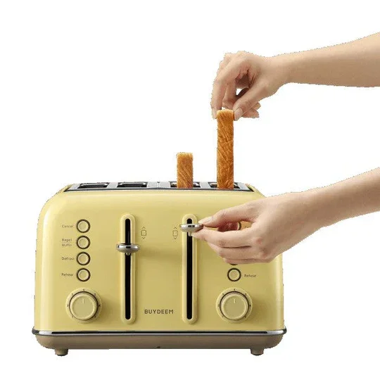 Buydeem DT640 Retro 4-Slice Toaster