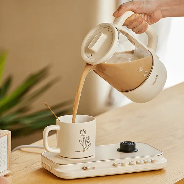 Bear YSH-D08Q2 Electric Tea Kettle Set | 3-in-1 | USB Port | Simmer | Micro-Bubble | Non-Stick Plate | 110V