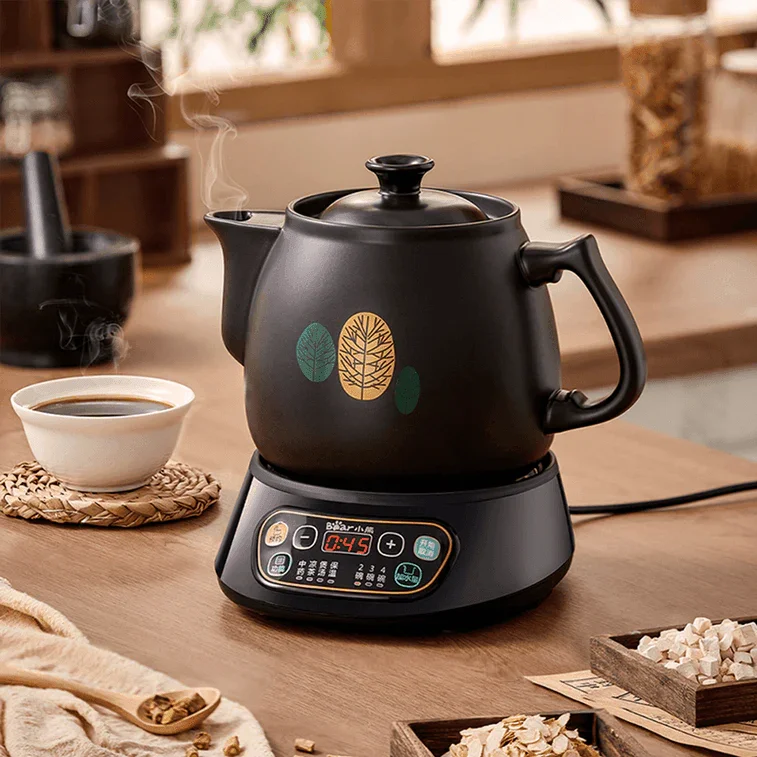 Bear JYH-B40Q2 Medicine Brewing Pot | 3.5L | Ceramic | Keep Warm | Dry-Burn Protection | Auto Shut-Off | 110V