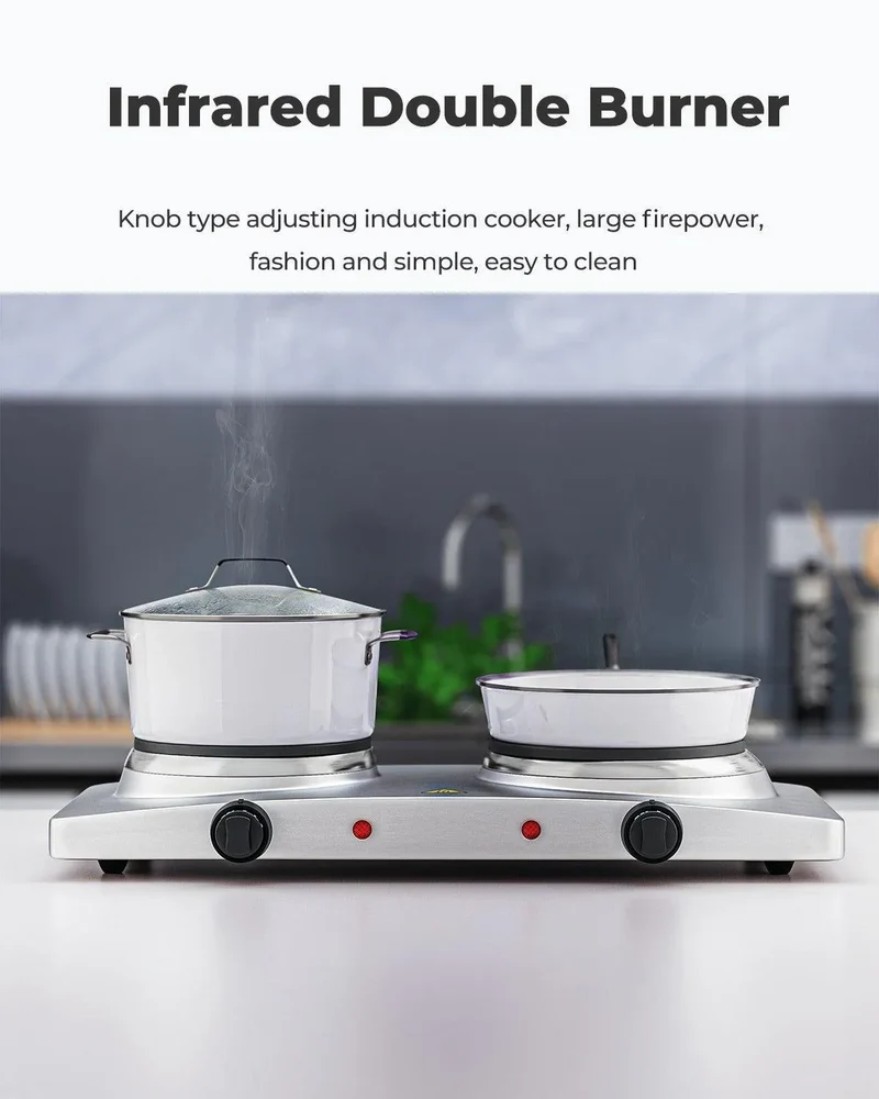 Costway 1800W Double Hot Plate Electric Countertop Burner 18642957
