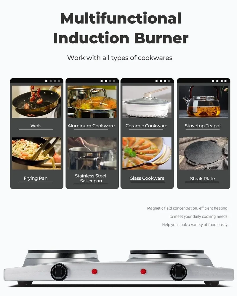 Costway 1800W Double Hot Plate Electric Countertop Burner 18642957