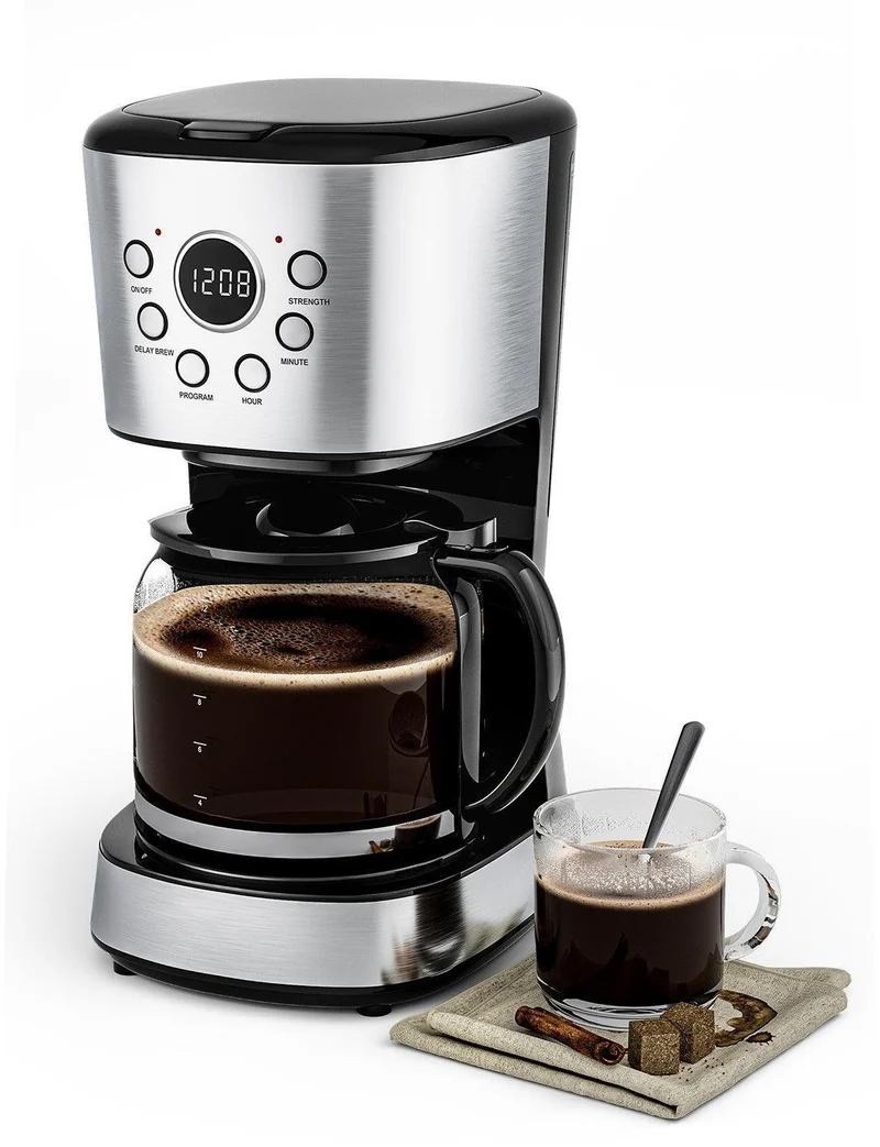 Costway Coffee Maker EP24213,12-cup LCD Display Programmable Brew Machine