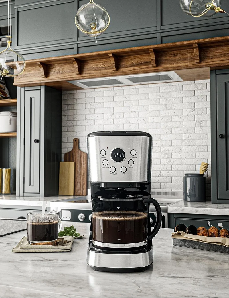 Costway Coffee Maker EP24213,12-cup LCD Display Programmable Brew Machine