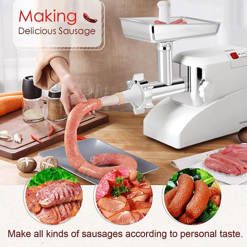 Costway Meat Grinder KC36492,with 1 Blades and 3 Plate, Electric 2000 W