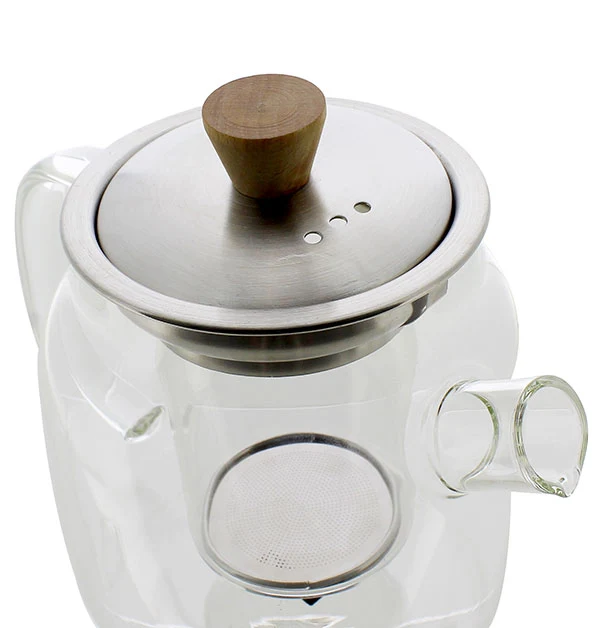 Théière Oscar en verre borosilicate et inox 0,55 L Ogo