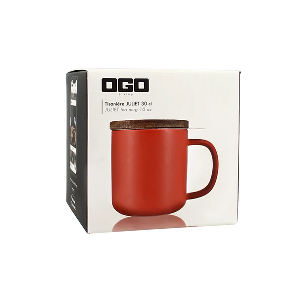 Tisanière mug Juliet en grès paprika 300 ml Ogo