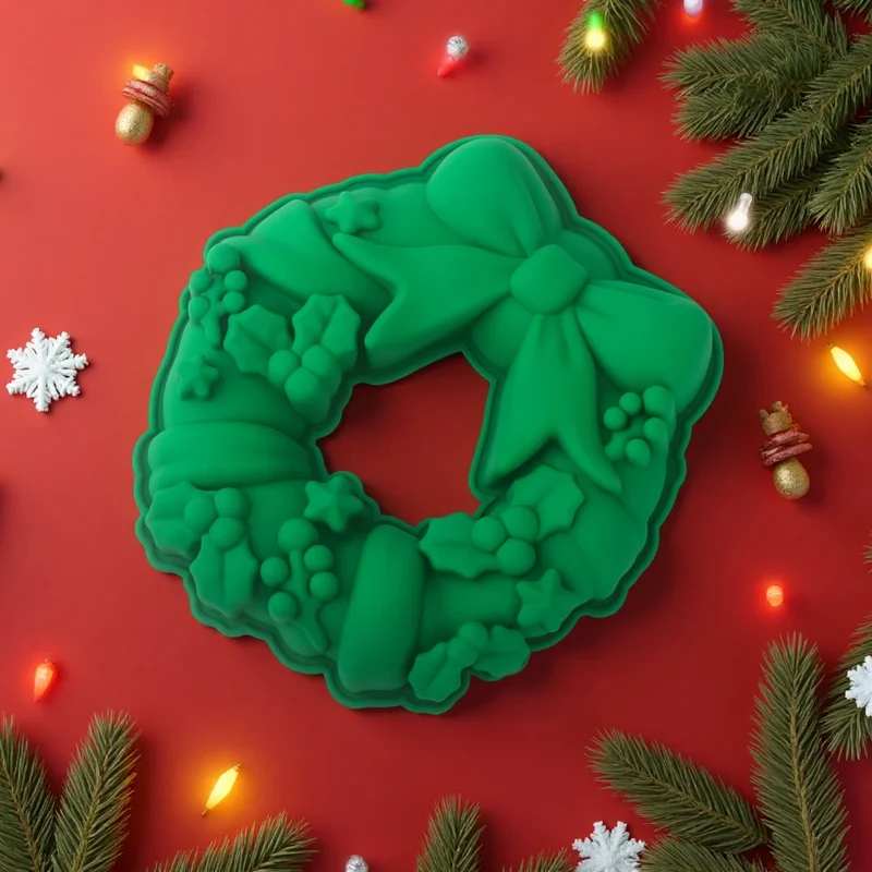 Moule Silicone Couronne de Noël | Pâtisserie & Entremet