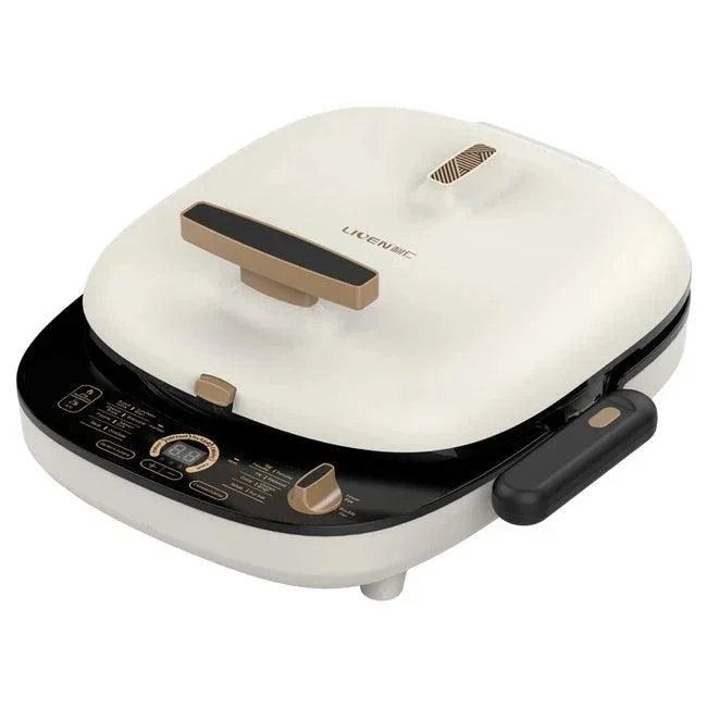 Liren LR-3027S Electric Grill Pan | 180° Flat-Fold | Non-Stick Diamond | 1200W | 110V