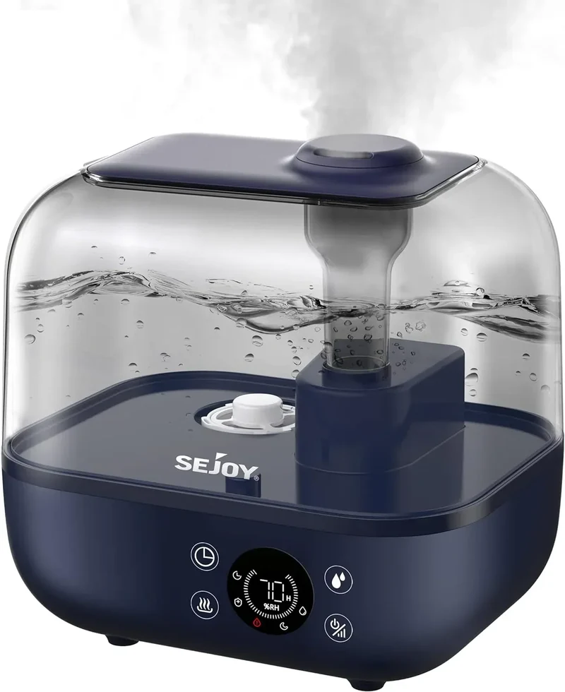 SEJOY 5L Humidifiers for Bedroom Large Capacity Low Noise for Home Office Ultrasonic Mist Humidifier