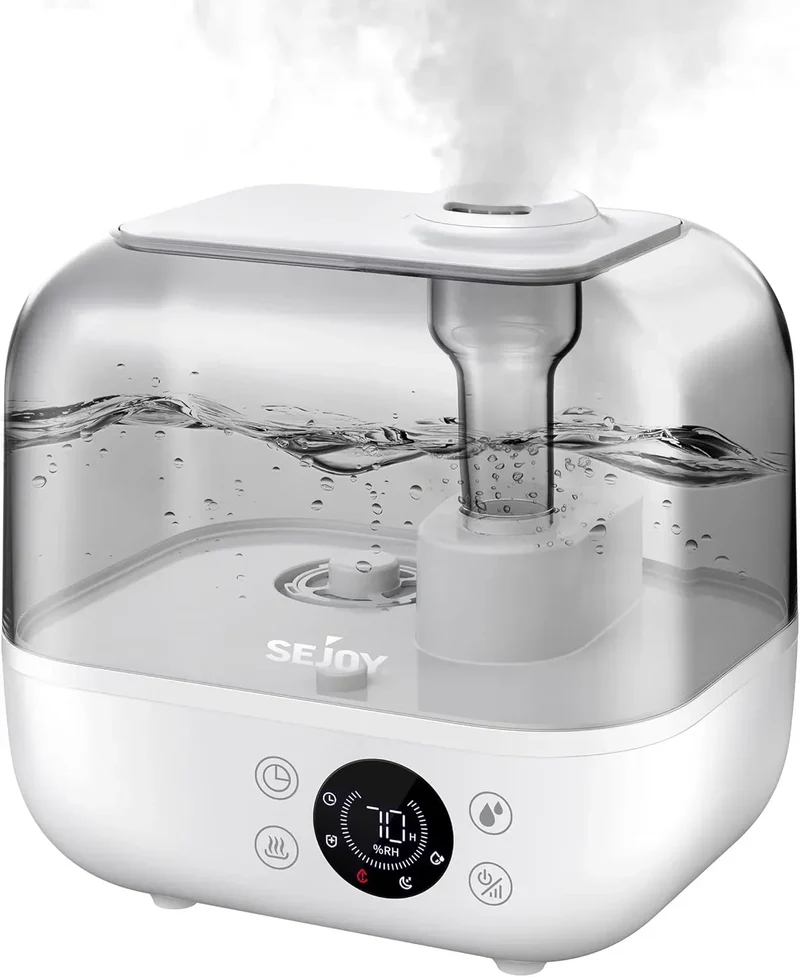 SEJOY 5L Humidifiers for Bedroom Large Capacity Low Noise for Home Office Ultrasonic Mist Humidifier