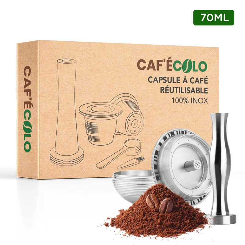 Capsule réutilisable Nespresso Vertuo Cafecolo™, 100% inox
